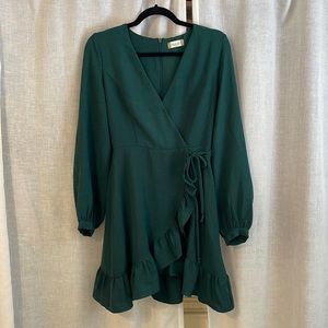 Altar’d State Green Wrap Dress M
